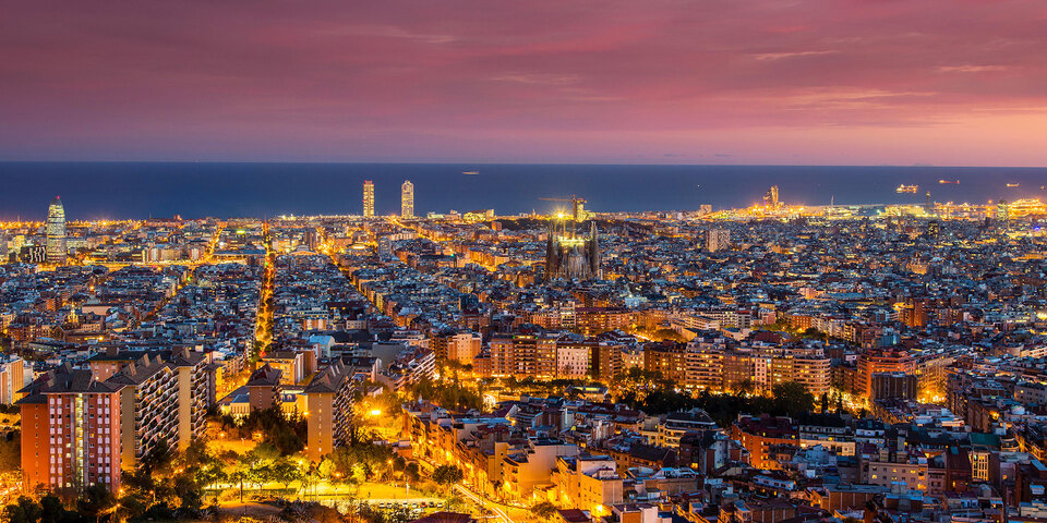 View of the city of Barcelona from the Bunkers